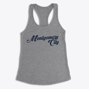 Montgomery City Missouri Vintage Team Women's Racerback Tank