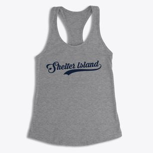 Shelter Island New York Vintage Team Women's Racerback Tank