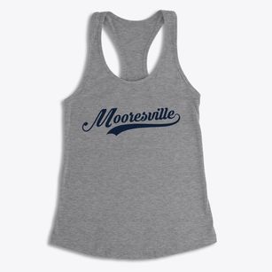 Mooresville North Carolina Vintage Team Women's Racerback Tank