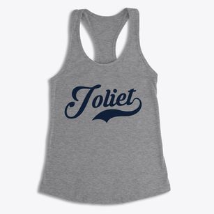 Joliet Illinois Vintage Team Women's Racerback Tank