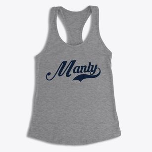 Manly Iowa Vintage Team Women's Racerback Tank