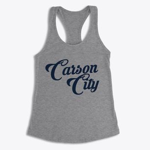 Carson City Michigan Vintage Team Women's Racerback Tank