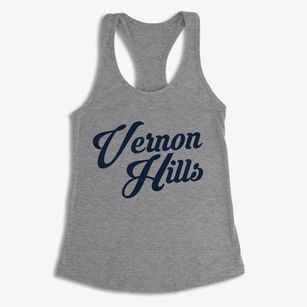 Vernon Hills Illinois Vintage Team Women's Racerback Tank