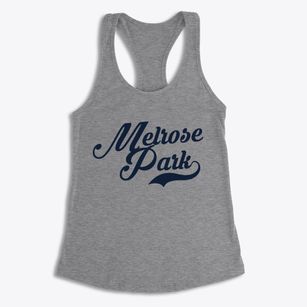 Melrose Park Illinois Vintage Team Women's Racerback Tank