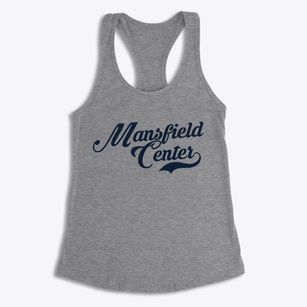 Mansfield Center Connecticut Vintage Team Women's Racerback Tank
