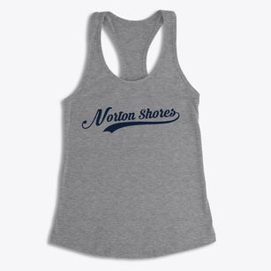 Norton Shores Michigan Vintage Team Women's Racerback Tank