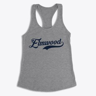 Elmwood Nebraska Vintage Team Women's Racerback Tank