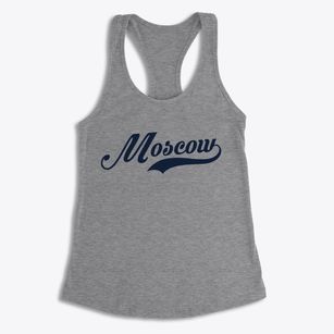 Moscow Wisconsin Vintage Team Women's Racerback Tank