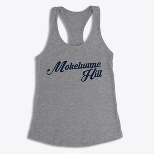 Mokelumne Hill California Vintage Team Women's Racerback Tank