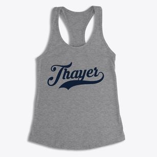 Thayer Kansas Vintage Team Women's Racerback Tank