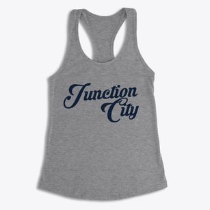 Junction City Illinois Vintage Team Women's Racerback Tank