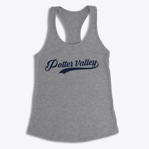 Potter Valley California Vintage Team Women's Racerback Tank