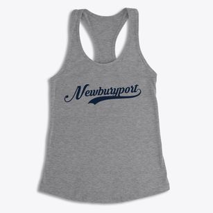Newburyport Massachusetts Vintage Team Women's Racerback Tank