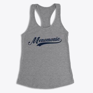 Menomonie Wisconsin Vintage Team Women's Racerback Tank