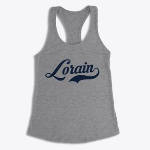 Lorain Wisconsin Vintage Team Women's Racerback Tank