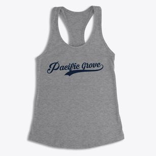 Pacific Grove California Vintage Team Women's Racerback Tank