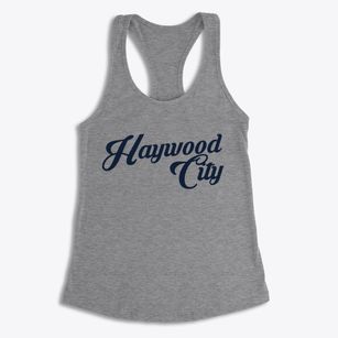 Haywood City Missouri Vintage Team Women's Racerback Tank