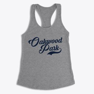 Oakwood Park Missouri Vintage Team Women's Racerback Tank