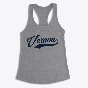 Vernon Illinois Vintage Team Women's Racerback Tank