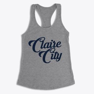 Claire City South Dakota Vintage Team Women's Racerback Tank