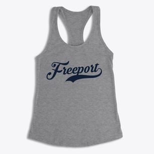 Freeport Kansas Vintage Team Women's Racerback Tank