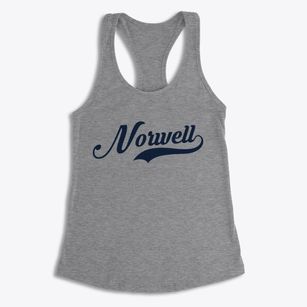 Norwell Massachusetts Vintage Team Women's Racerback Tank