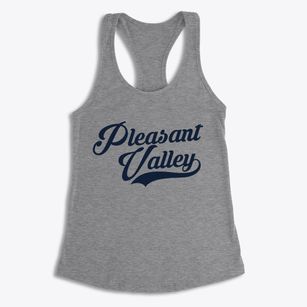 Pleasant Valley New York Vintage Team Women's Racerback Tank