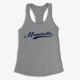 Moundsville West Virginia Vintage Team Women's Racerback Tank