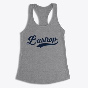 Bastrop Texas Vintage Team Women's Racerback Tank