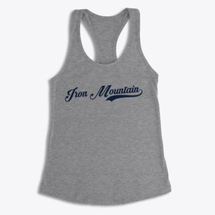 Iron Mountain Michigan Vintage Team Women's Racerback Tank