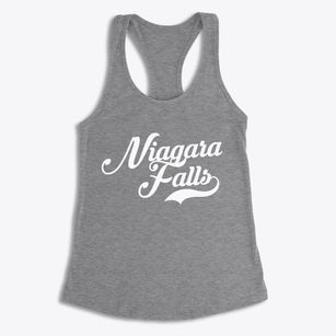 Niagara Falls New York Vintage Team Women's Racerback Tank