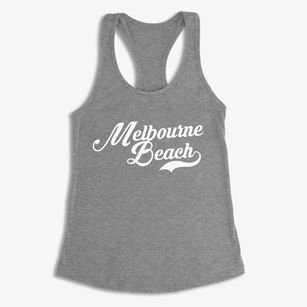 Melbourne Beach Florida Vintage Team Women's Racerback Tank