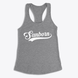 Sanborn Iowa Vintage Team Women's Racerback Tank