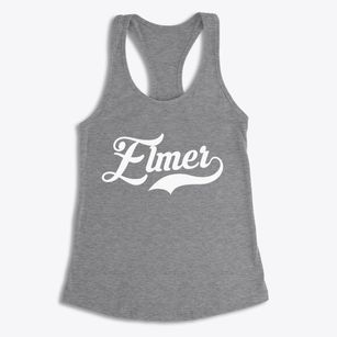 Elmer New Jersey Vintage Team Women's Racerback Tank
