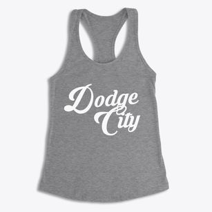 Dodge City Kansas Vintage Team Women's Racerback Tank