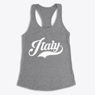 Italy New York Vintage Team Women's Racerback Tank