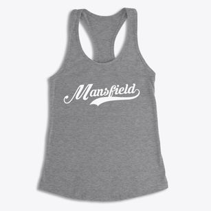 Mansfield Massachusetts Vintage Team Women's Racerback Tank