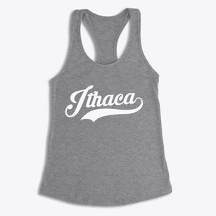 Ithaca Wisconsin Vintage Team Women's Racerback Tank