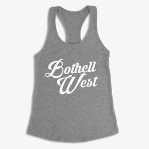 Bothell West Washington Vintage Team Women's Racerback Tank