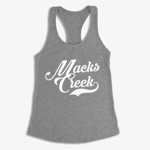 Macks Creek Missouri Vintage Team Women's Racerback Tank