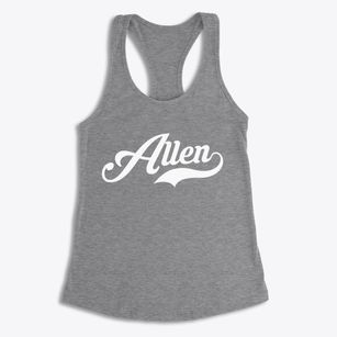Allen Texas Vintage Team Women's Racerback Tank