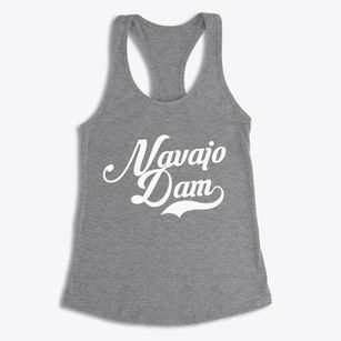 Navajo Dam New Mexico Vintage Team Women's Racerback Tank