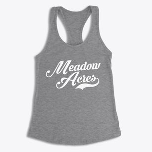 Meadow Acres Wyoming Vintage Team Women's Racerback Tank