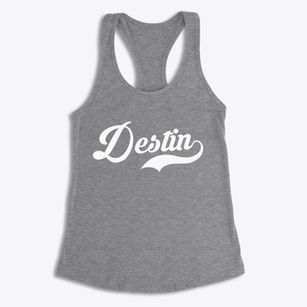 Destin Florida Vintage Team Women's Racerback Tank