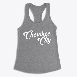 Cherokee City Arkansas Vintage Team Women's Racerback Tank