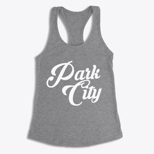 Park City Utah Vintage Team Women's Racerback Tank