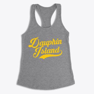 Dauphin Island Alabama Vintage Team Women's Racerback Tank