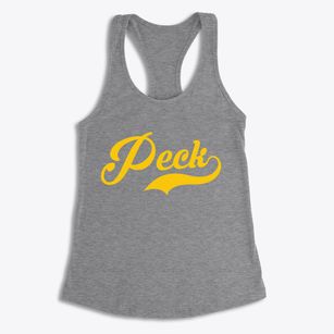 Peck Michigan Vintage Team Women's Racerback Tank