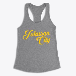 Johnson City New York Vintage Team Women's Racerback Tank