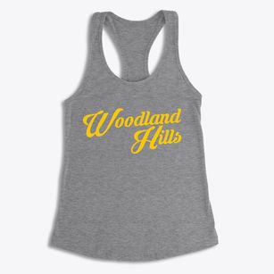 Woodland Hills Nebraska Vintage Team Women's Racerback Tank